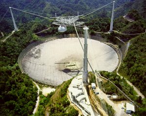 The Arecibo Radio Telescope. One of our tools in the search for extra terrestrial life.
